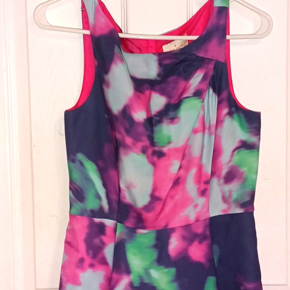 Kate Spade Olivia  Watercolor Tea-length dress size 4